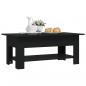 Preview: Couchtisch Schwarz 102x55x42 cm Holzwerkstoff