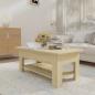 Preview: Couchtisch Sonoma-Eiche 102x55x42 cm Holzwerkstoff