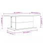 Preview: Couchtisch Braun Eiche 102x55,5x40 cm Holzwerkstoff