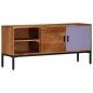 Preview: TV-Schrank Honigbraun und Grau 110x30x50 cm Massivholz Akazie