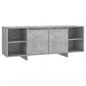 Preview: TV-Schrank Betongrau 130x35x50 cm Holzwerkstoff