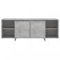 Preview: TV-Schrank Betongrau 130x35x50 cm Holzwerkstoff