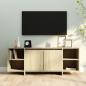 Preview: ARDEBO.de - TV-Schrank Sonoma-Eiche 130x35x50 cm Holzwerkstoff