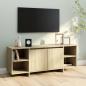 Preview: TV-Schrank Sonoma-Eiche 130x35x50 cm Holzwerkstoff