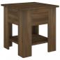 Preview: Couchtisch Braun Eichen-Optik 40x40x42 cm Holzwerkstoff