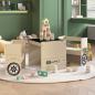 Preview: ARDEBO.de - 3-tlg. Kindertisch und Stuhl Set Geländewagen-Design MDF