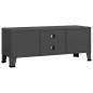 Preview: TV-Schrank Industrie-Stil Anthrazit 105x35x42 cm Metall