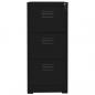 Preview: Aktenschrank Schwarz 46x62x102,5 cm Stahl