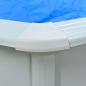 Preview: Pool mit Stahlwand Oval 490x360x120 cm Weiß