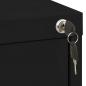 Preview: Aktenschrank Schwarz 46x62x72,5 cm Stahl