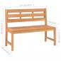 Preview: Gartenbank 114 cm Massivholz Teak