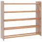 Preview: Schuhregal Braun 90x24x81 cm Holzwerkstoff