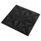 Preview: 3D-Wandpaneele 48 Stk. 50x50 cm Origami Schwarz 12 m²