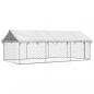 Preview: Outdoor-Hundezwinger mit Dach 400x200x150 cm