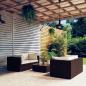 Preview: ARDEBO.de - 5-tlg. Garten-Lounge-Set mit Kissen Poly Rattan Braun