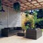 Preview: ARDEBO.de - 6-tlg. Garten-Lounge-Set mit Kissen Poly Rattan Grau