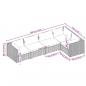 Preview: 5-tlg. Garten-Lounge-Set mit Kissen Poly Rattan Grau