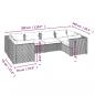 Preview: 6-tlg. Garten-Lounge-Set mit Auflagen Poly Rattan Braun