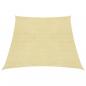 Preview: ARDEBO.de - Sonnensegel 160 g/m² Beige 3/4x3 m HDPE