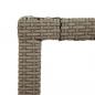 Preview: Gartentisch Beige 190x90x75 cm Gehärtetes Glas und Poly Rattan