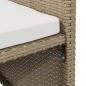 Preview: Gartenstühle mit Kissen 4 Stk. Poly Rattan Beige