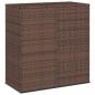 Preview: ARDEBO.de - Garten-Kissenbox PE Rattan 100x49x103,5 cm Braun