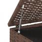 Preview: Garten-Kissenbox PE Rattan 100x49x103,5 cm Braun