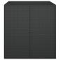 Preview: Garten-Kissenbox PE Rattan 100x97,5x104 cm Schwarz