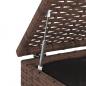 Preview: Garten-Kissenbox PE Rattan 100x97,5x104 cm Braun