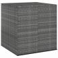 Preview: ARDEBO.de - Garten-Kissenbox PE Rattan 100x97,5x104 cm Grau