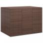 Preview: ARDEBO.de - Garten-Kissenbox PE Rattan 145x100x103 cm Braun