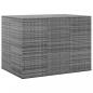 Preview: ARDEBO.de - Garten-Kissenbox PE Rattan 145x100x103 cm Grau