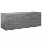 Preview: ARDEBO.de - Garten-Kissenbox PE Rattan 291x100,5x104 cm Grau