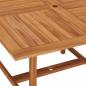 Preview: Garten-Esstisch 110x110x75 cm Massivholz Teak