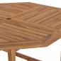 Preview: Garten-Esstisch 110x110x75 cm Massivholz Teak