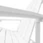 Preview: Adirondack-Gartenstuhl mit Fußstütze HDPE Weiß
