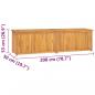 Preview: Gartenbox 200x50x55 cm Massivholz Teak