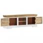 Preview: TV-Schrank 110x30x40 cm Massivholz Mango