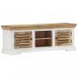 Preview: TV-Schrank 110x30x40 cm Massivholz Mango