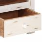 Preview: TV-Schrank Massivholz Akazie 110x30x40 cm Weiß