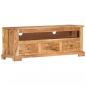 Preview: TV-Schrank Massivholz Akazie 110x30x40 cm Braun