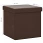 Preview: Hocker mit Stauraum 2 Stk. Braun PVC