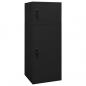 Preview: ARDEBO.de - Sattelschrank Schwarz 53x53x140 cm Stahl   