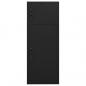 Preview: Sattelschrank Schwarz 53x53x140 cm Stahl   