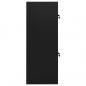 Preview: Sattelschrank Schwarz 53x53x140 cm Stahl   