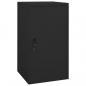 Preview: ARDEBO.de - Sattelschrank Schwarz 53x53x105 cm Stahl  