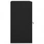 Preview: Sattelschrank Schwarz 53x53x105 cm Stahl  