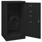 Preview: Sattelschrank Schwarz 53x53x105 cm Stahl  