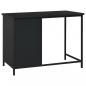 Preview: Schreibtisch Industrie-Stil mit Schubladen Schwarz 105x52x75 cm