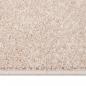 Preview: Teppich Kurzflor 160x230 cm Dunkelbeige